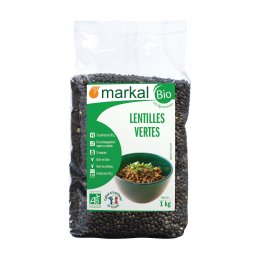 Lentilles Vertes Bio, (6x1kg)