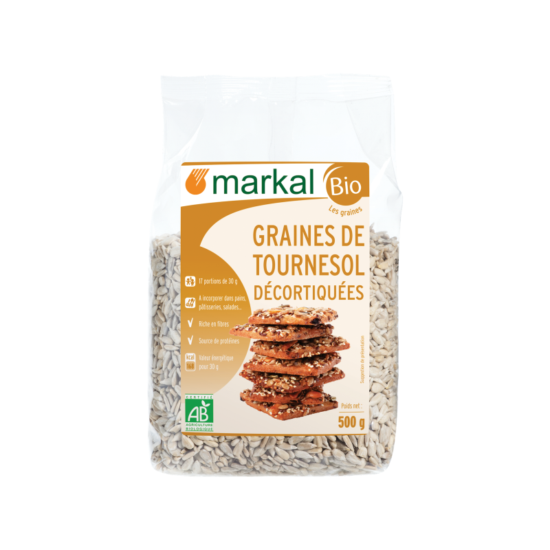 Graines de tournesol décortiquées 500 gr