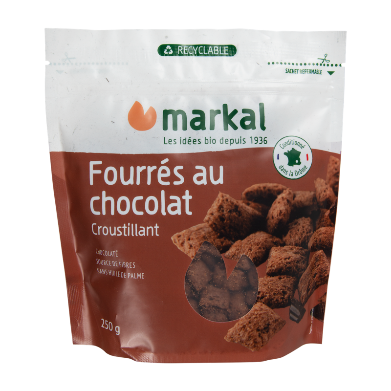 Fourrés au Chocolat Bio, (250g), Vrac BIO, Markal
