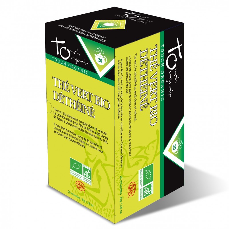 Thé vert déthéiné 30 grs 6X24 sachets Thé vert déthéiné 30 grs 6X24 sachets
