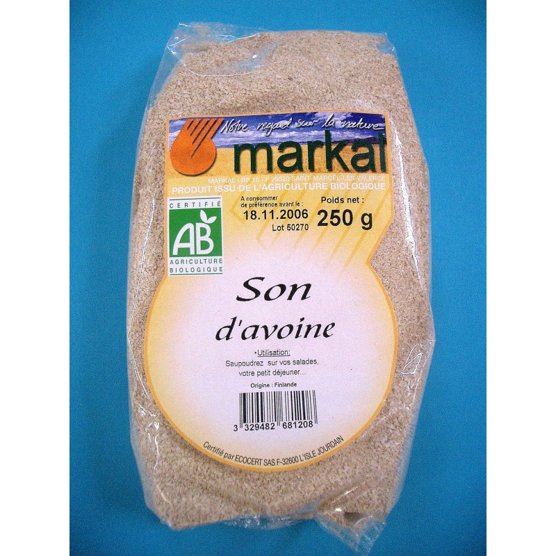 Son d'avoine bio, (6x500g)