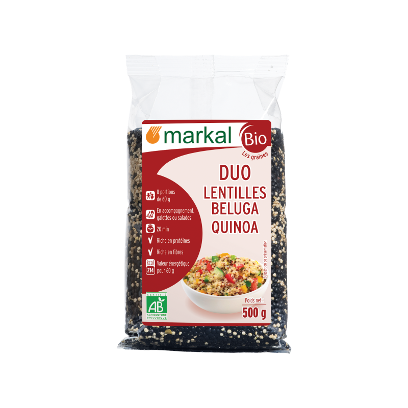 Duo de quinoa rouge et blanc bio - Markal