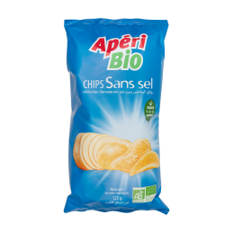 Chips Bio sans sel 12X125 grs