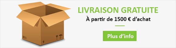 LIVRAISON GRATUITE à PARTIR de 1500€ d'ACHAT